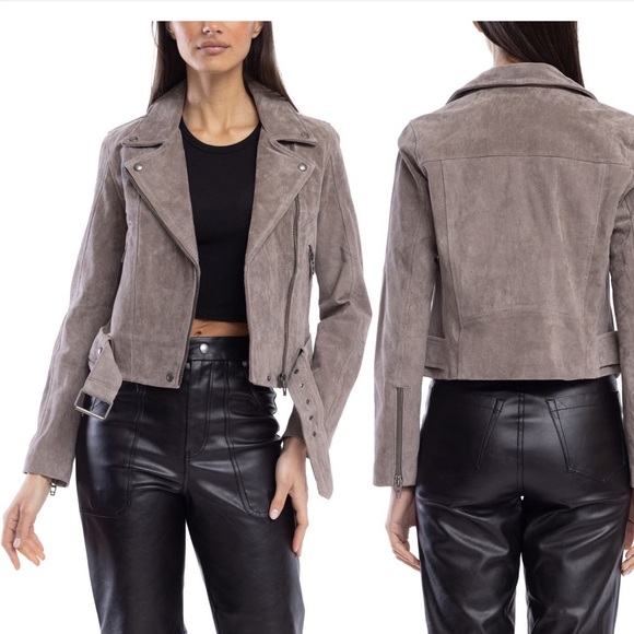 Blank NYC Jackets & Blazers - BLANKNYC suede moto jacket